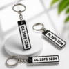 SKU_002 (5) Personalized Car Number Plate Keychain – Custom Vehicle Registration Keychain